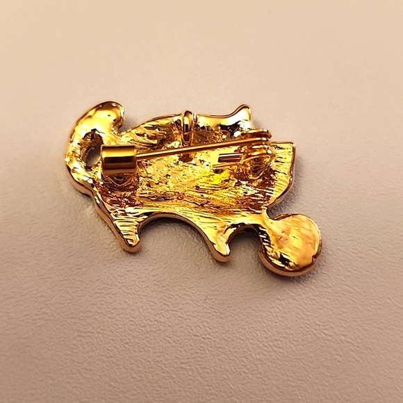 Black Cat  Yarn Brooch Necklace Combo - Picture 2 of 6